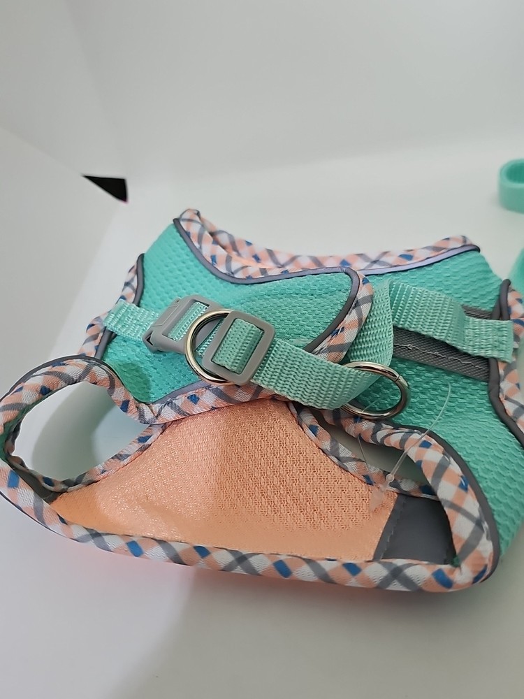 Alltle Pink and Green Pet Harness Size Small