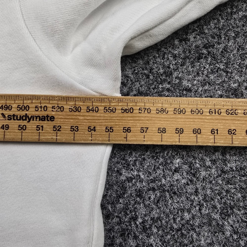 PE Nation Jumper Womens MEDIUM White Long Sleeve Sweatshirt Pullover Size M