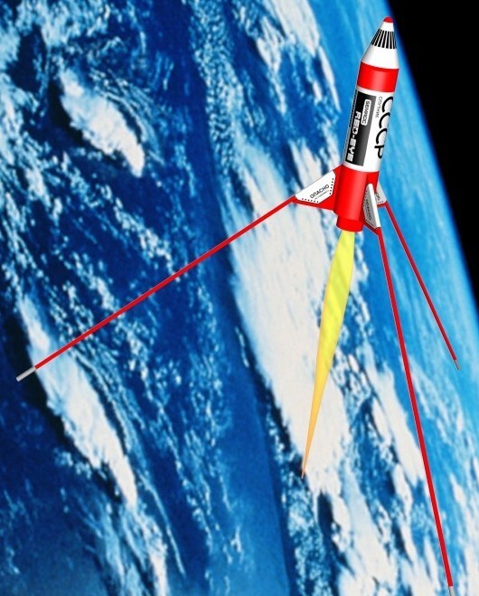 Semroc Flying Model Rocket Kit Red Eye™ SEM-KV-72