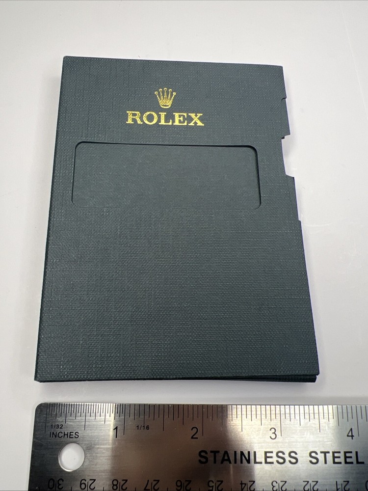 Authentic Green Rolex Card Papers Holder 2008-2014