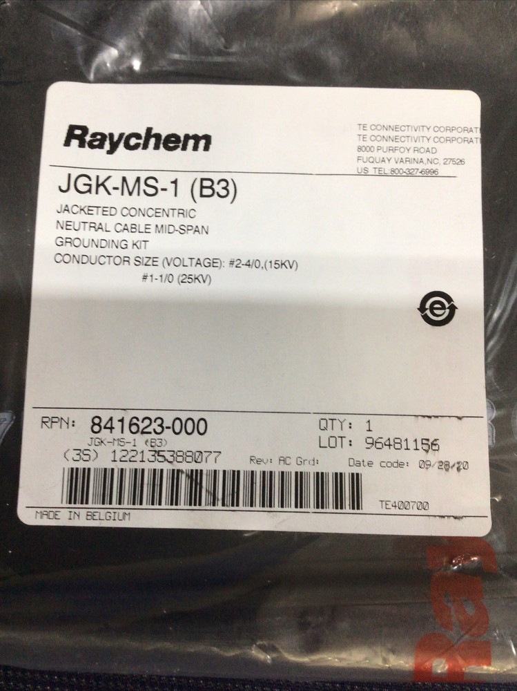 RAYCHEM JGK-MS-1 JACKET CABLE GROUNDING KIT