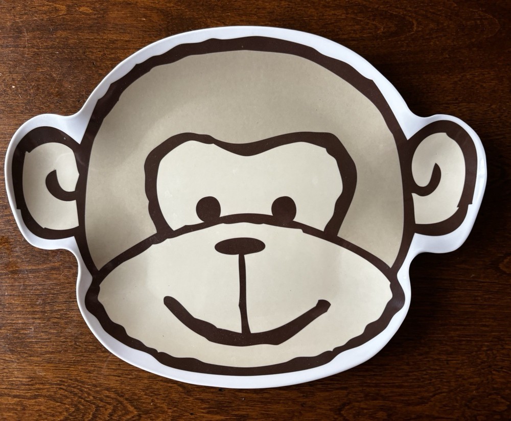 Target Home Monkey Face Melamine Plate 11"