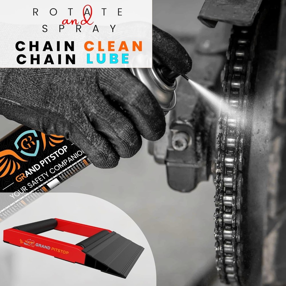 Motorcycle Roller Wheel Cleaning Stand - Paddock Stand Replacement - Wheel Ro...