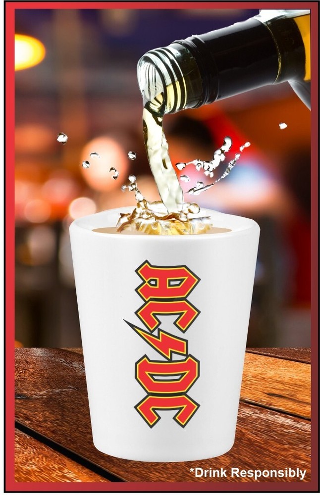 AC/DC Rock Shot Glasses x2