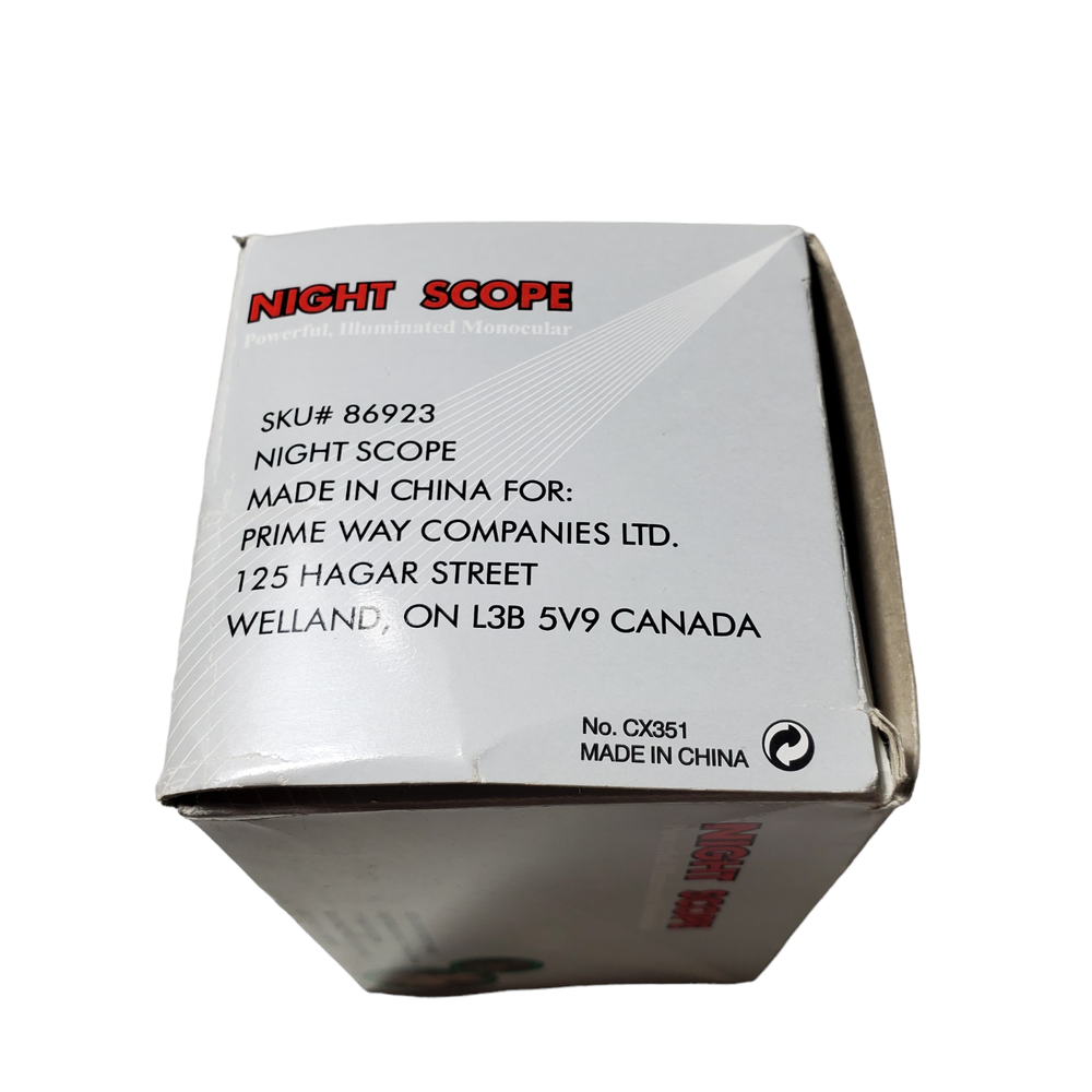 Night Scope Monocular Flashlight Handheld 7X-Magnification 30M-Range