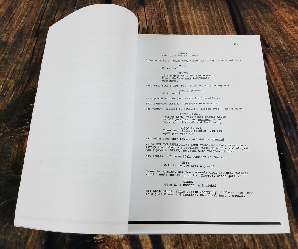 Hunger Games Script By Suzanne Collins Loose Leaf Script Metal Binding