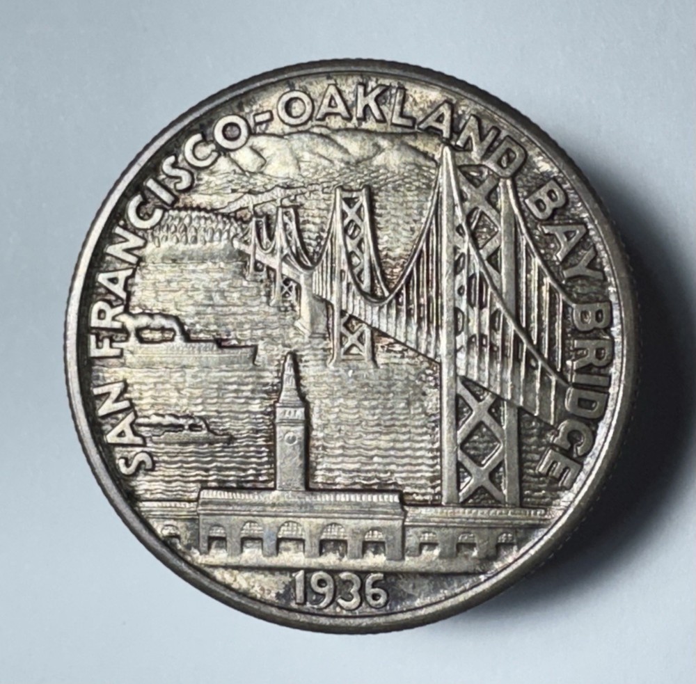 1936 Bay Bridge Silver Commemorative Half Dollar -0843
