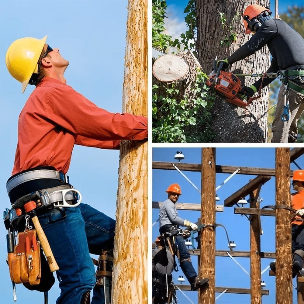 Tree Climbing Spikes Set, Adjustable Tree Climbing Gear Tree Climbing Tool with