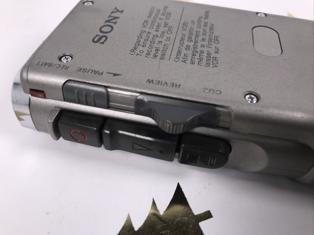 Sony M-530V VOR Microcassette Corder Recorder.