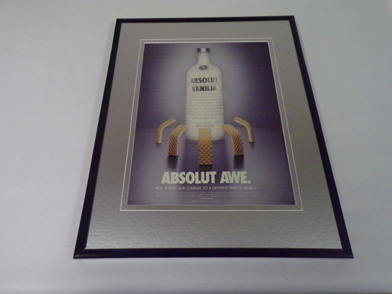 2003 Absolut Awe Vanilla Vodka 11x14 Framed ORIGINAL Advertisement