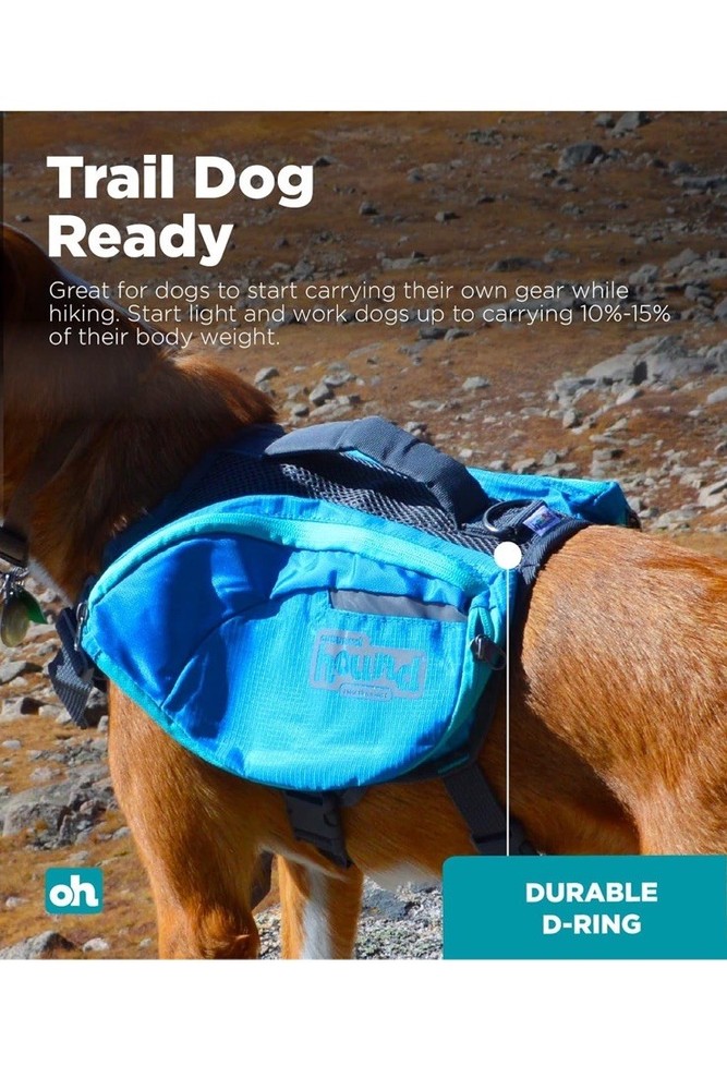 DOG BACKPACK / SADDLE - Outward Hound - Quick Release - Green - EXCELLENT SHAPE