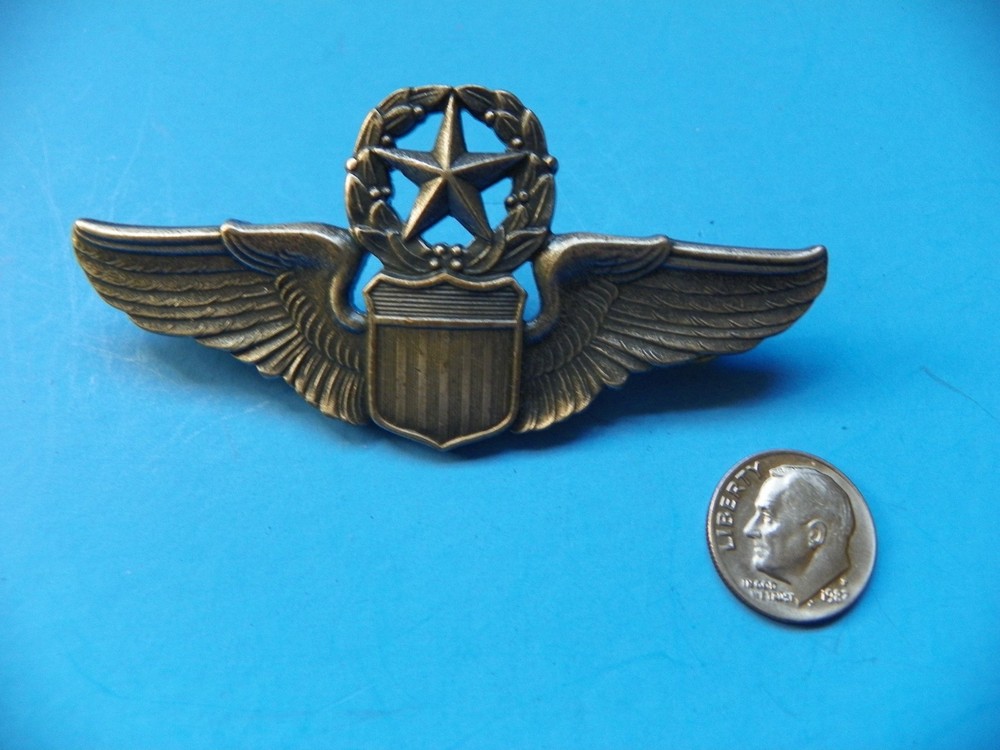 VIETNAM ORIGINAL  U.S. COMMAND PILOT 3" WING-MAKER MARKED