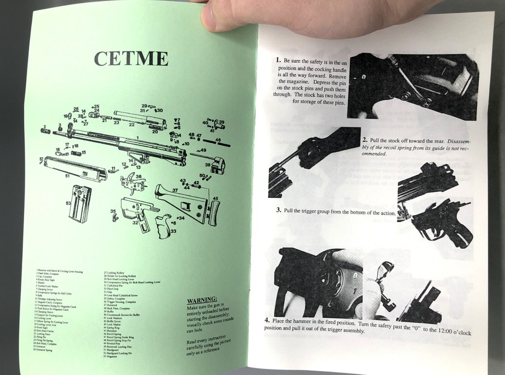 CET ME Rifle Takedown Guide Book Manual