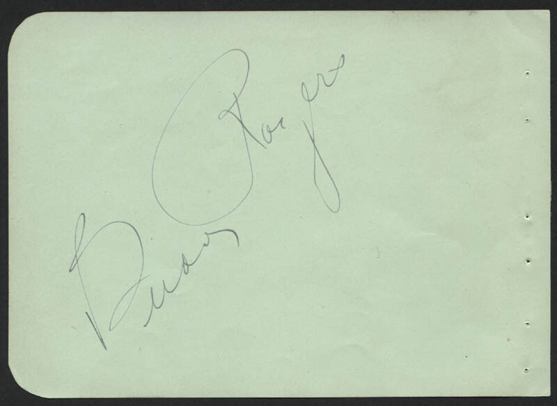 CHARLES "BUDDY" ROGERS - AUTOGRAPH CO-SIGNED BY: ROSA PONSELLE