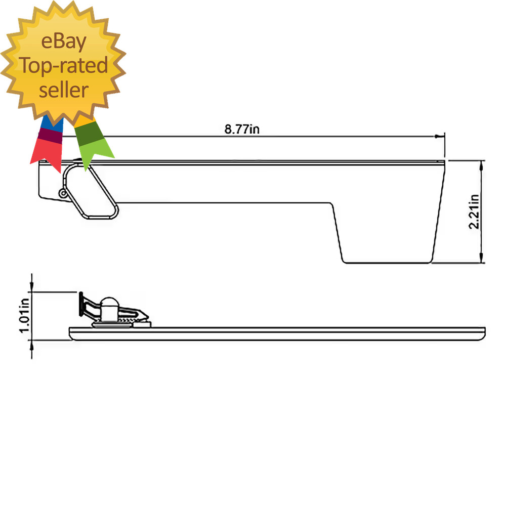 Replacement Aluminum Mailbox Flag Kit, Red