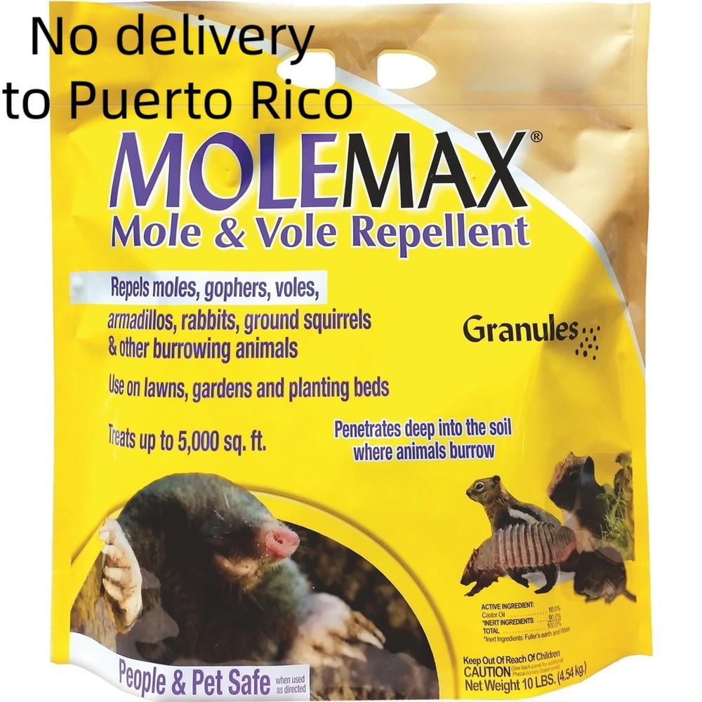 Mole Max 10 lb Mole & Vole Repellent Granules Ready-to-Use