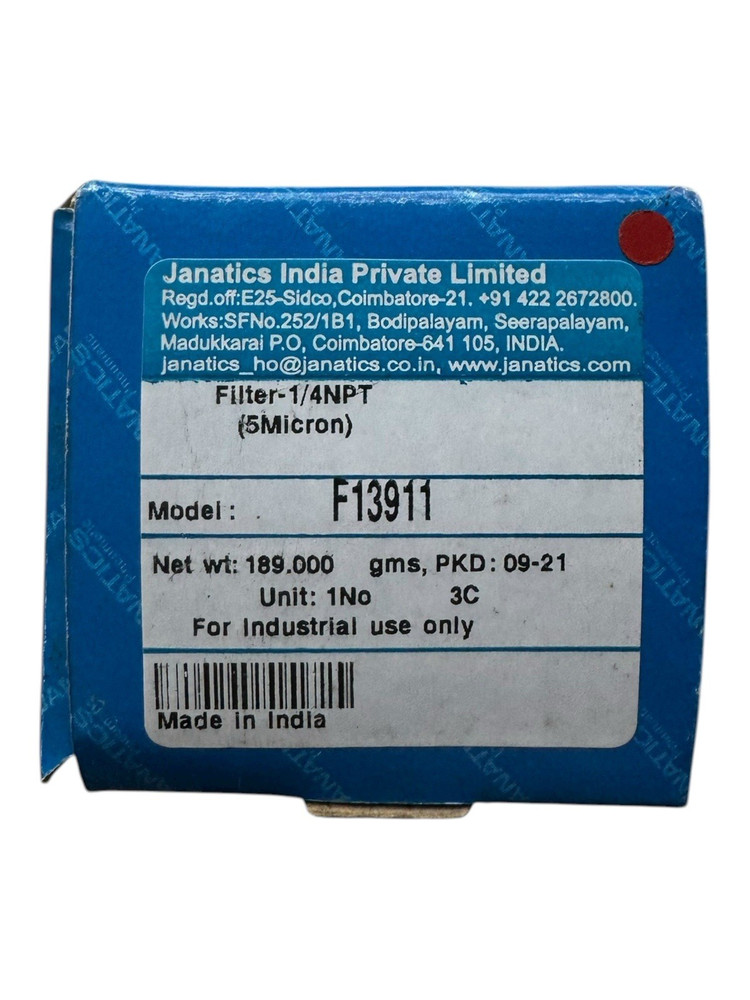Janatics F13911 Pneumatic Air Filter