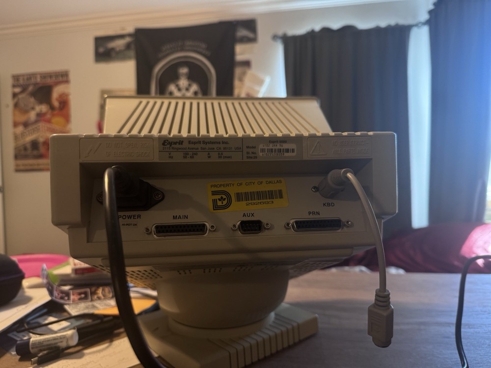 Vintage Esprit 5000 CRT Computer Terminal by Esprit Systems Inc.