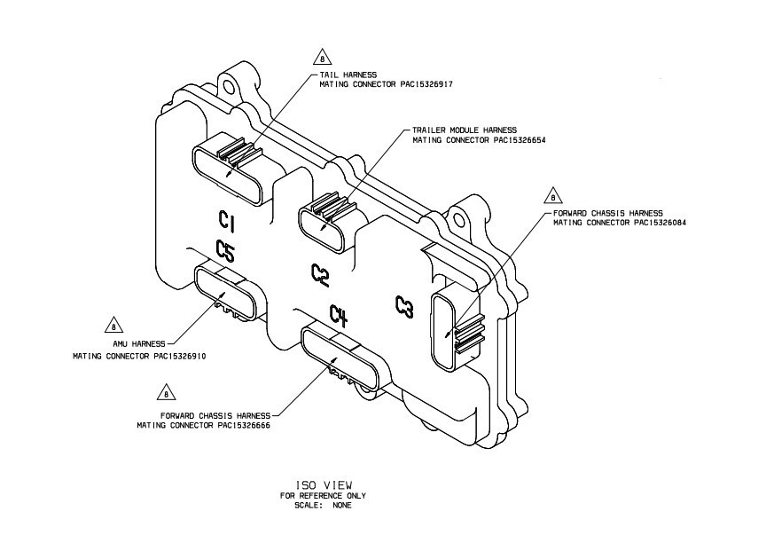 Freightliner POWER DISTRIBUTION BULKHEAD MODULE 06-34530-009