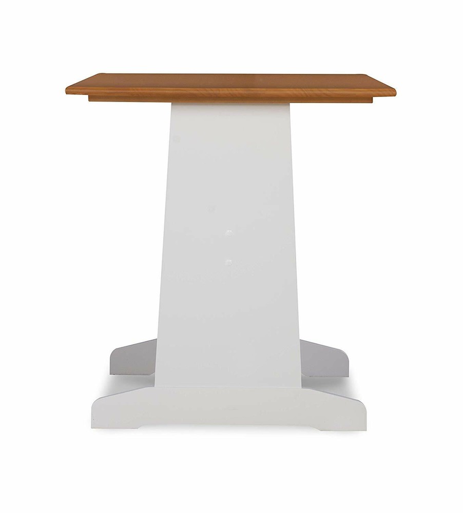 3 pc White Wood Top Breakfast Nook Dining Set Corner Booth Bench Kitchen Table