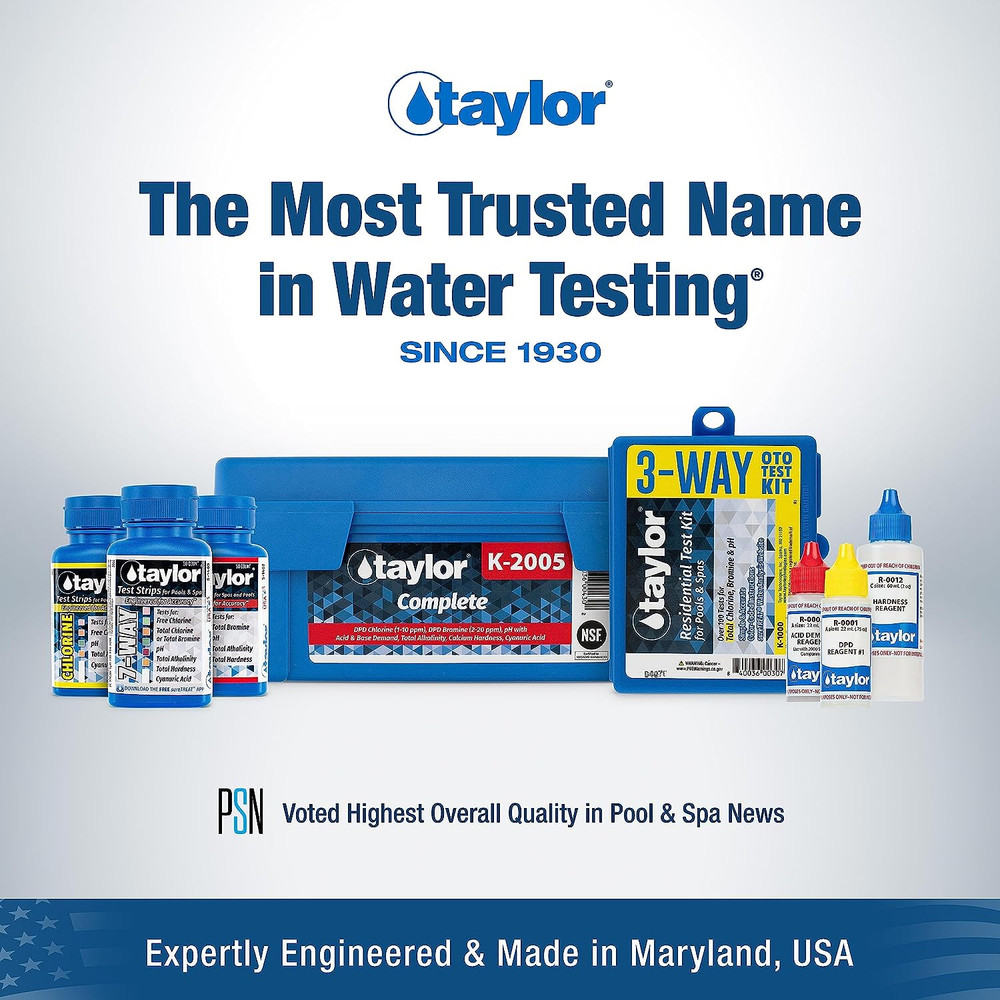 Complete Pool & Spa Test Kit - High Range K-2005C 2 Oz Reagents