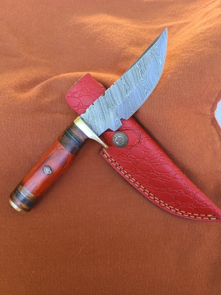 DAMASCUS Fixed Blade for Hunting, Camping and Hiking knife