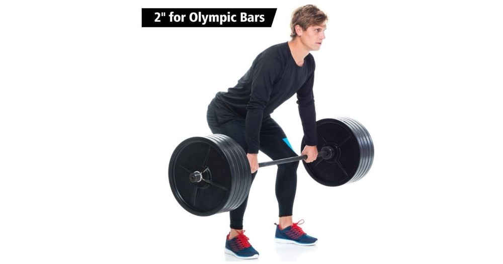 2″ Olympic Barbell Collars 2 Pack Weight Plate Clips Spring Locking