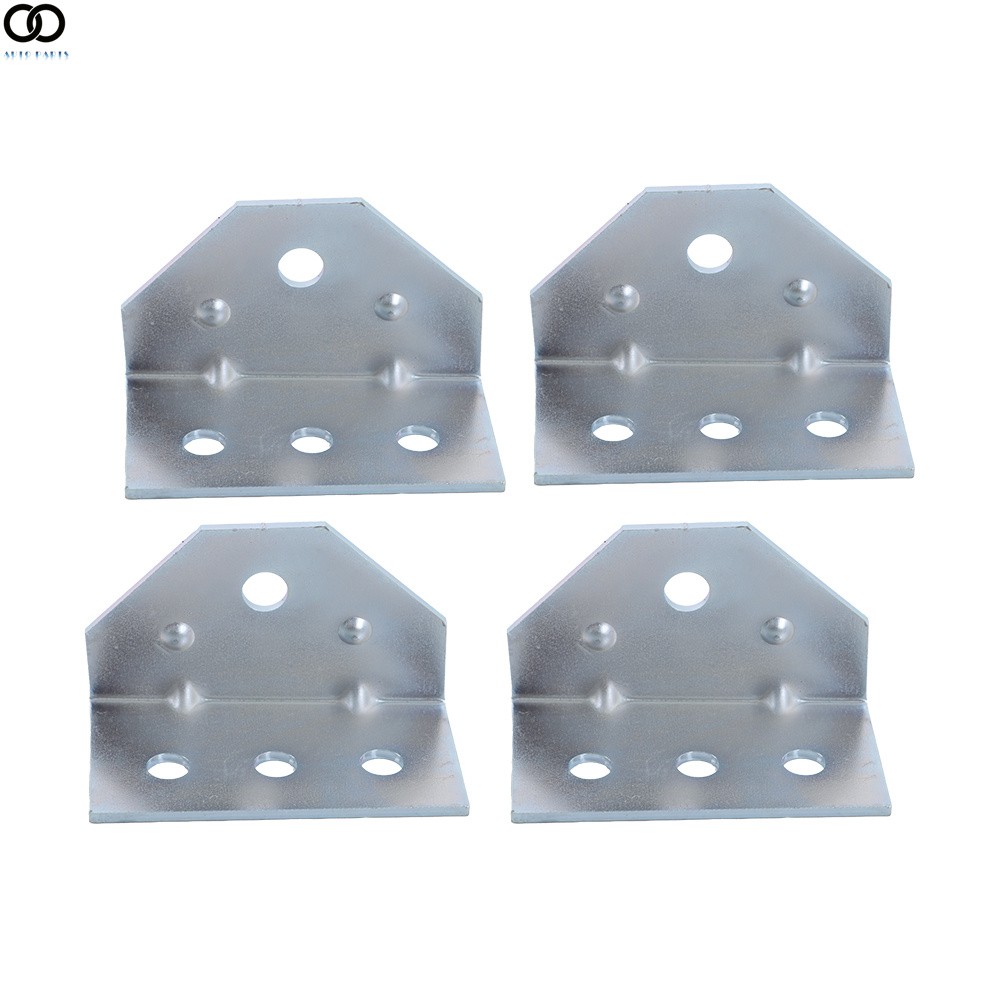 4× 8" Galvanized Swivel Top Bunk Bracket Kit with Hardware Boat Trailer 2"x3"