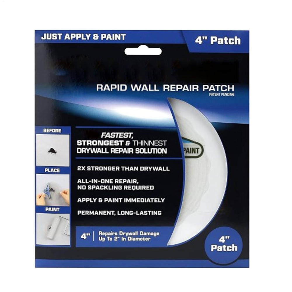 Rapid Wall / Ceiling Repair Patch Includes 4-Patch - 2" 4" 6" for Choose