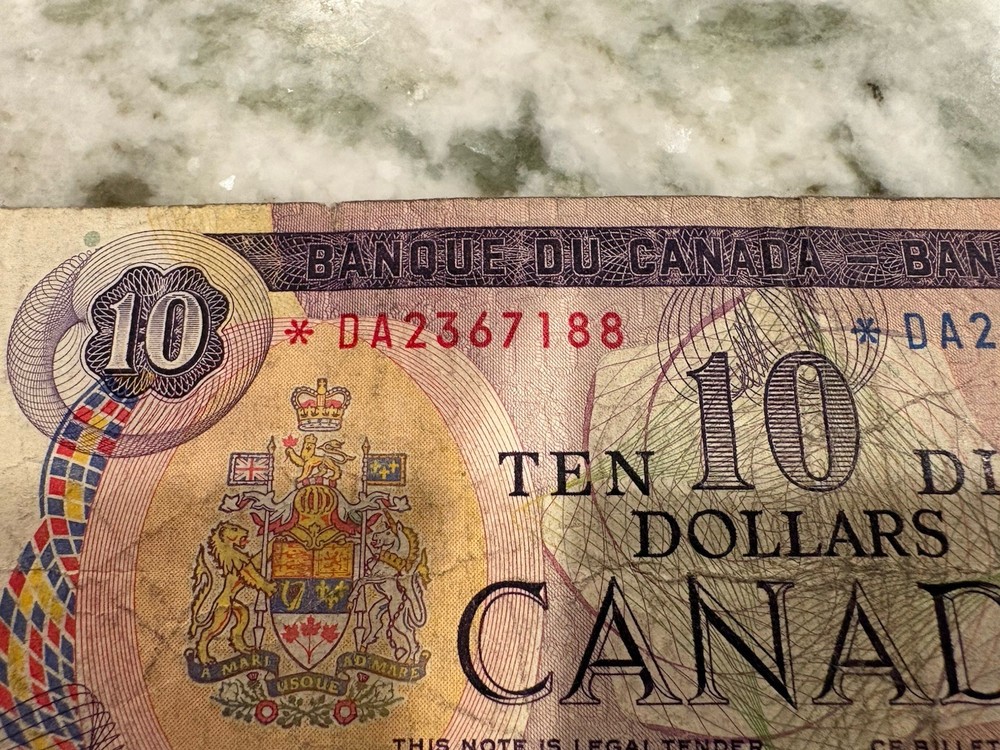 1971 Canada $10 Dollar Replacement Note