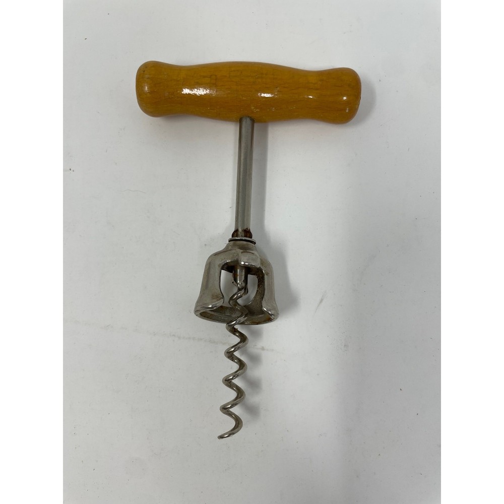 Vintage Wood Handle Corkscrew