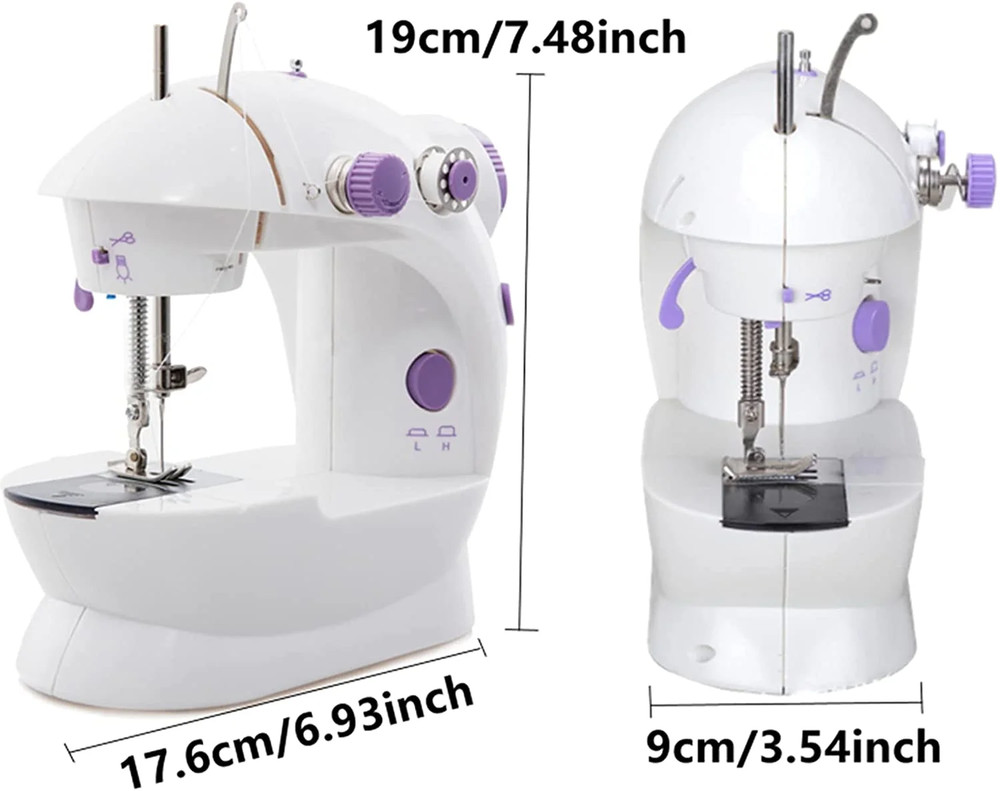 MINI ELECTRIC SEWING MACHINE 2 Speed Portable Handheld Beginners Kids