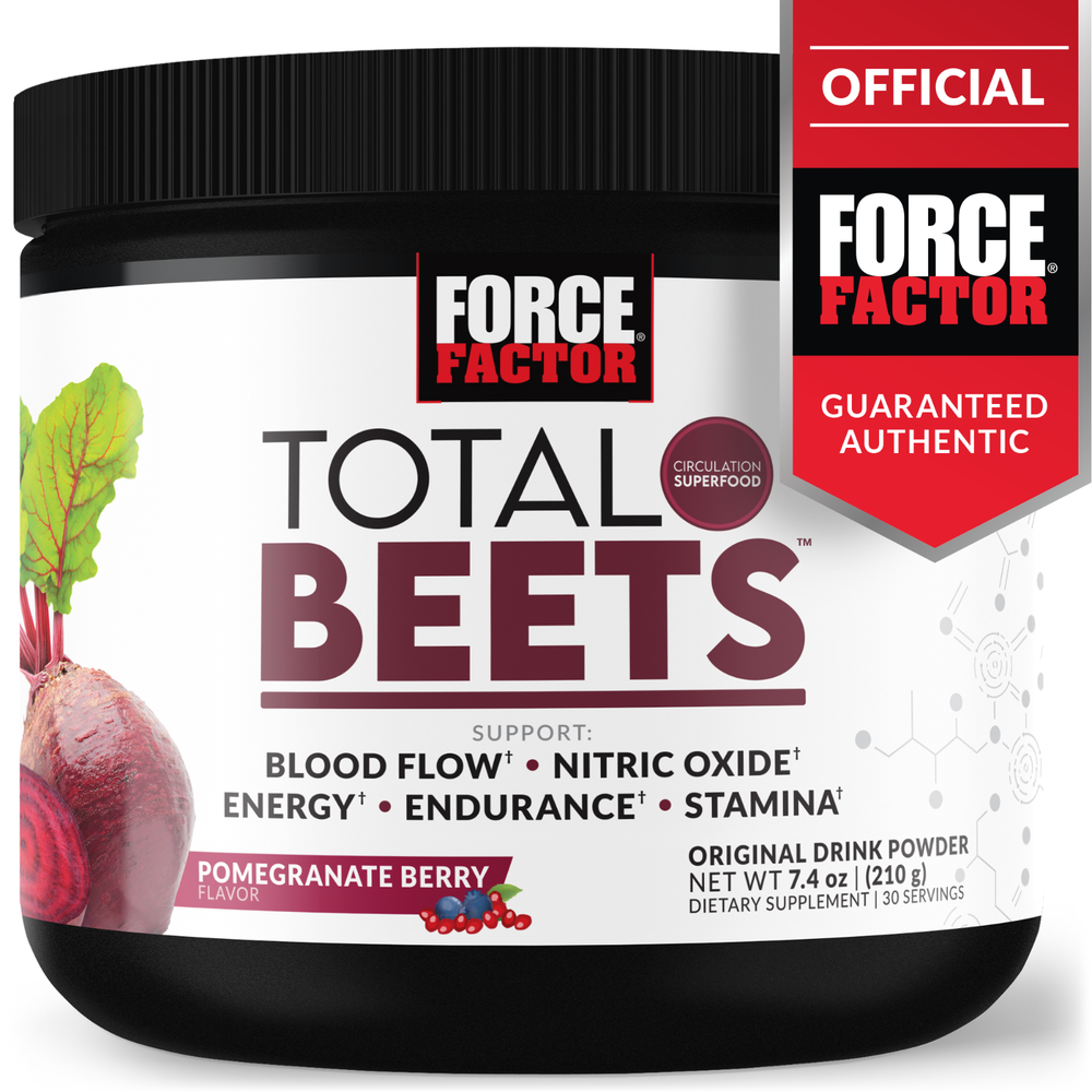 Force Factor Total Beets Circulation Superfood Beet Root Powder Nitric Oxide
