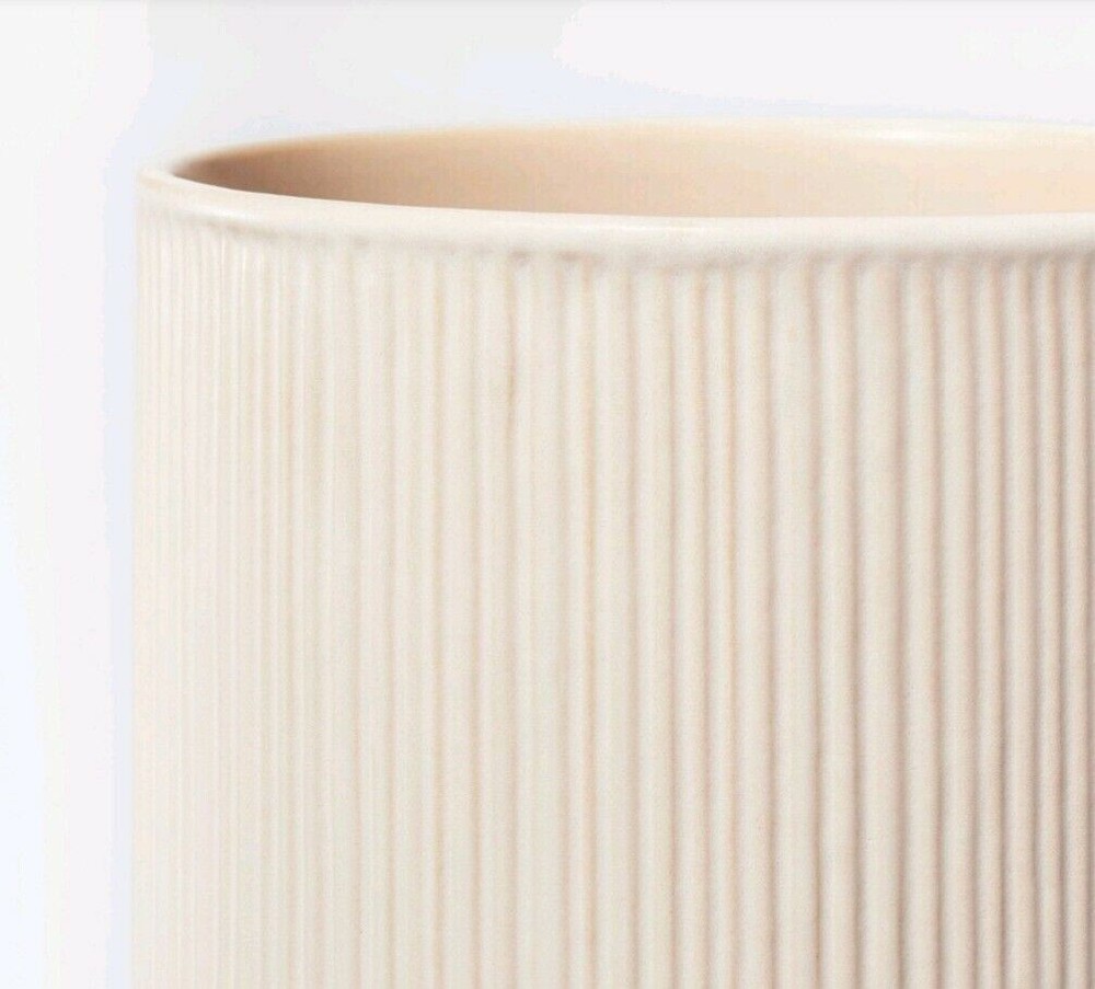Threshold Studio McGee Textured Ceramic Vase 10 x 7 Off White (New)