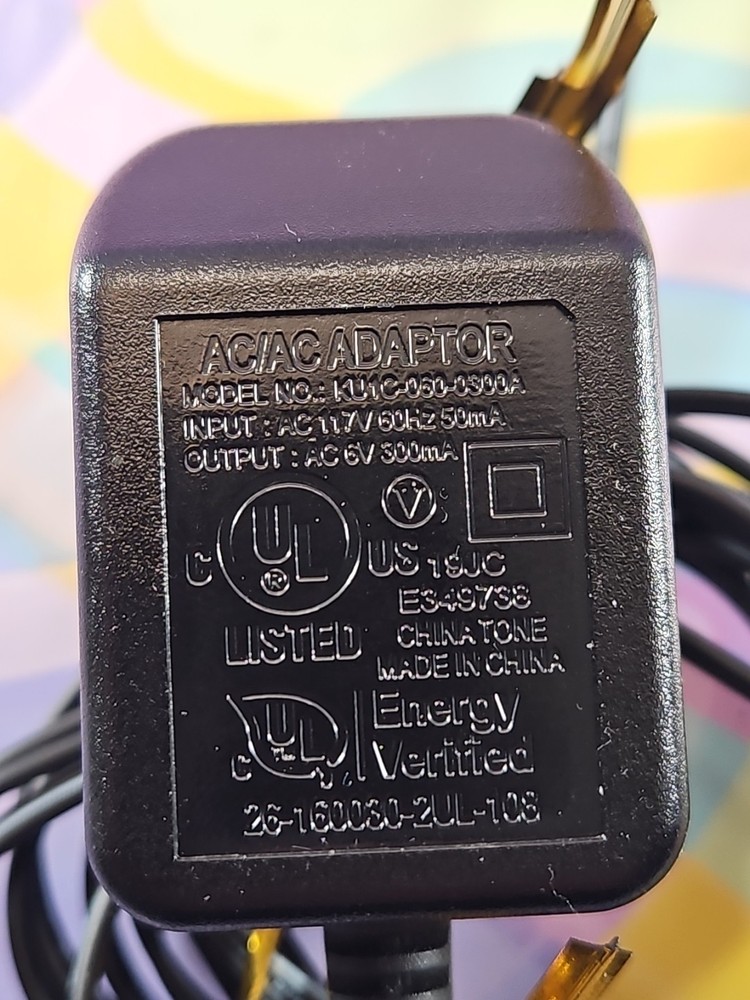 KU1C-060-0300A Replacement VTech Cordless Phone Power Cord