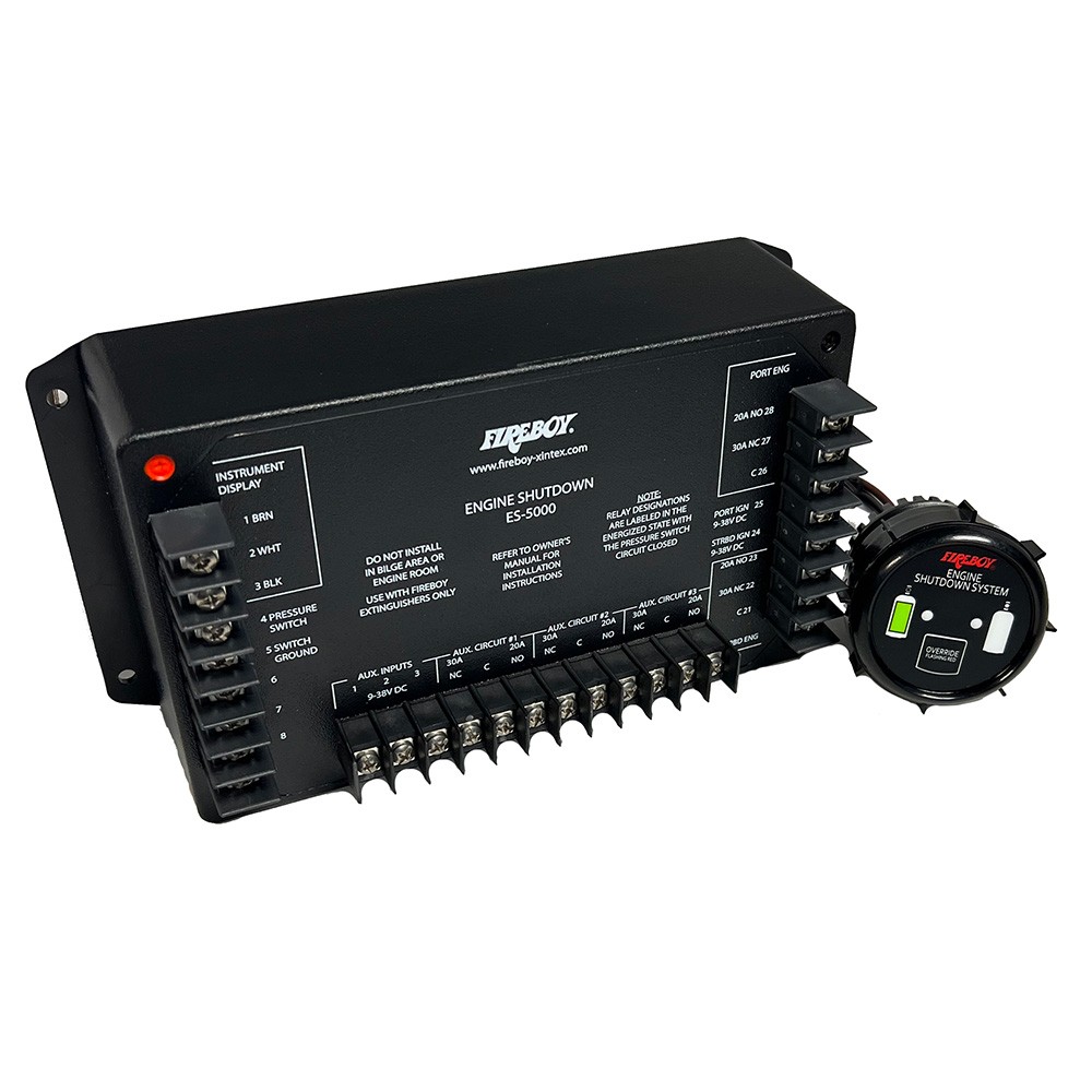 Fireboy-Xintex ES-5000 Engine Shutdown System, 5-Circuit Round Display