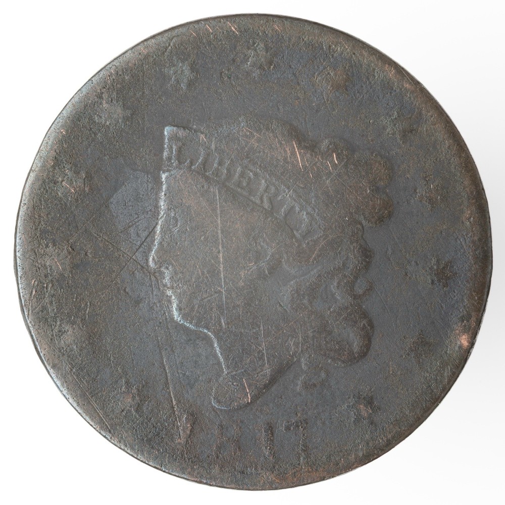 1817 Coronet Head Large Cent (B3322)