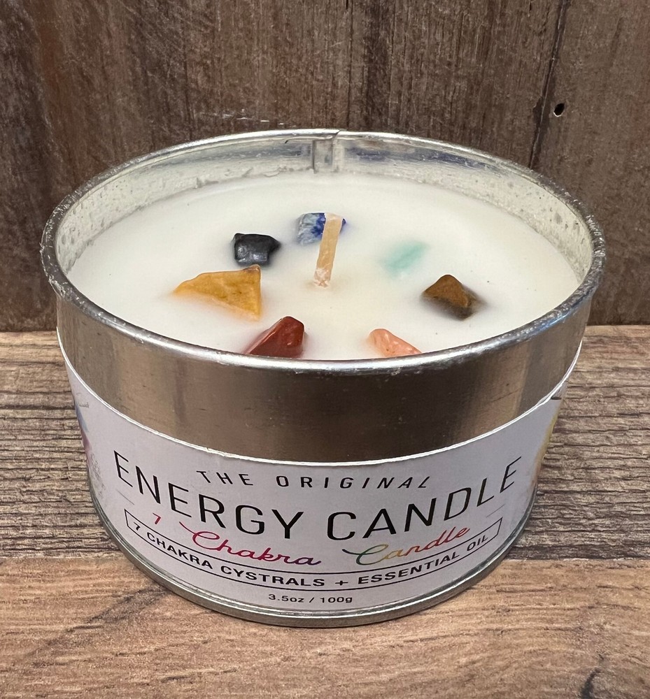 Chakra Energy Smudge Candle 3" x 2"
