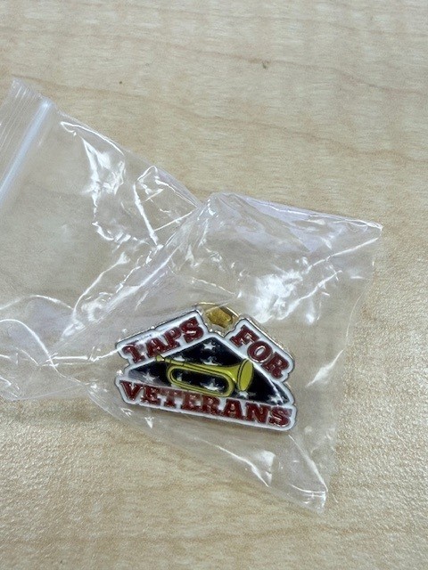 Taps For Veterans Pin
