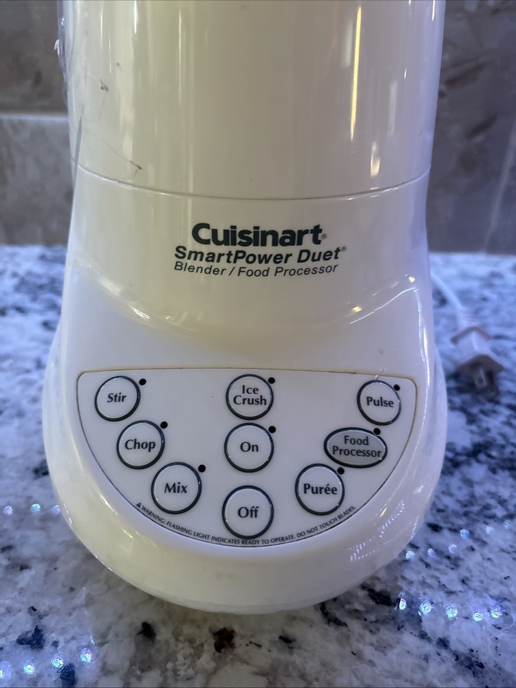 Cuisinart Smart Power Duet, Blender/Food Processor - WHITE- BFP-703 Tested Works