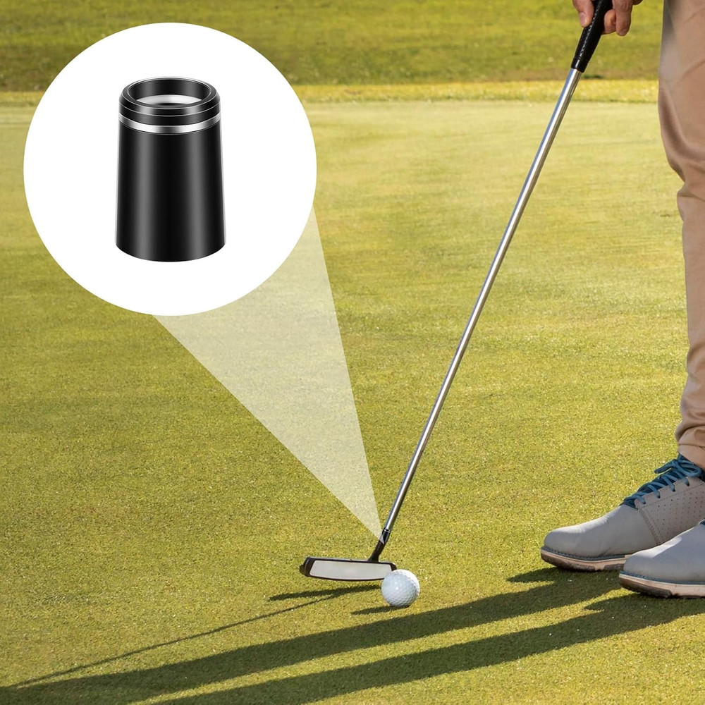 10 Pack .370 Golf Iron Ferrules Black with Single Silver Ring for Graphite/Steel
