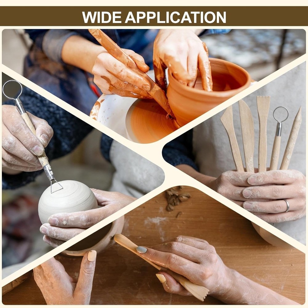 YEYETUO 27PCS Pottery Clay Sculpting Tools Kit