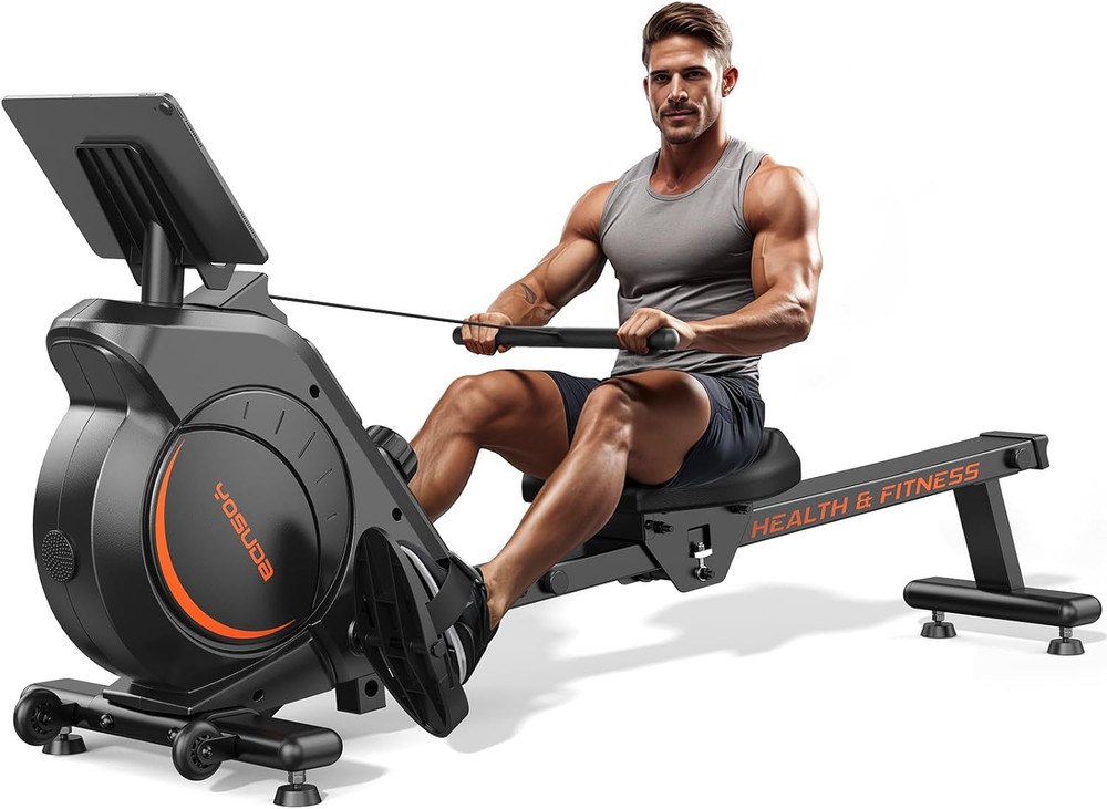 Magnetic/Water Rowing Machine for Home - Rower Machine Use with Bluetooth, App S