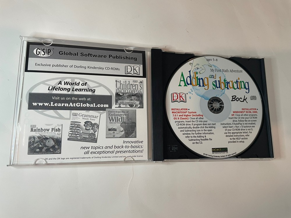 My First Math Adventure - Adding and Subtracting Ages 5-8 WIN/MAC CD-ROM