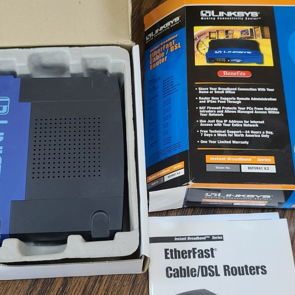 EtherFast Cable/DSL Router by LINKSYS - New Condition