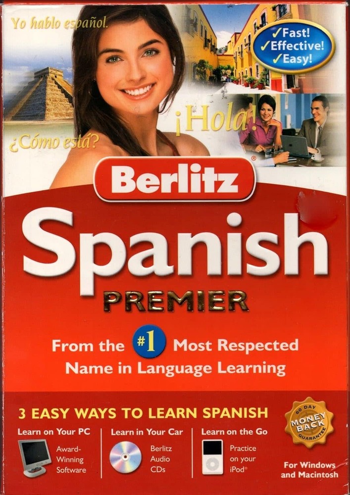 Novatel Berlitz Spanish Premier for PC, Mac