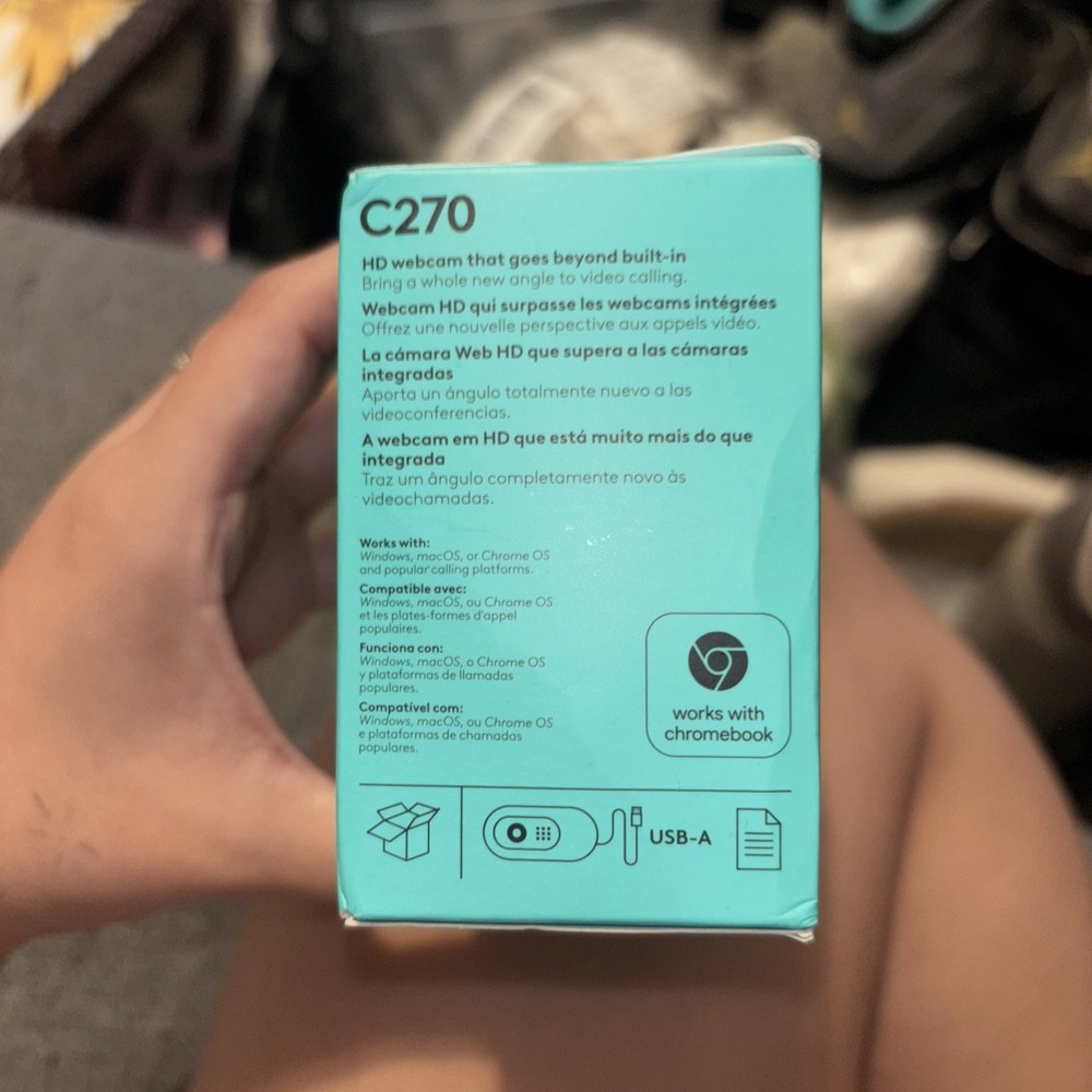 Logitech C270 HD Webcam 720p USB Computer Camera with Microphone