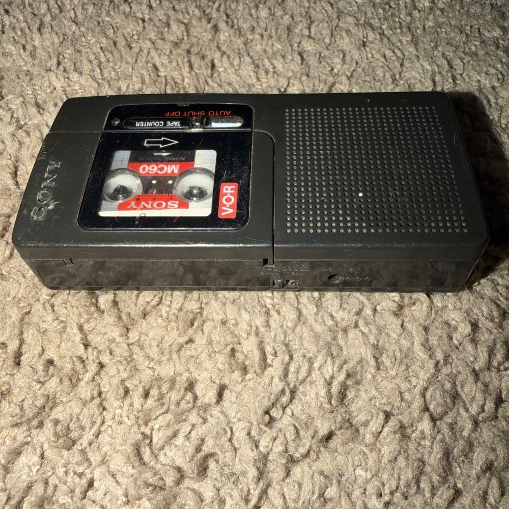 Sony M-665V Handheld Microcassette-Corder VOR Voice Operating Recorder