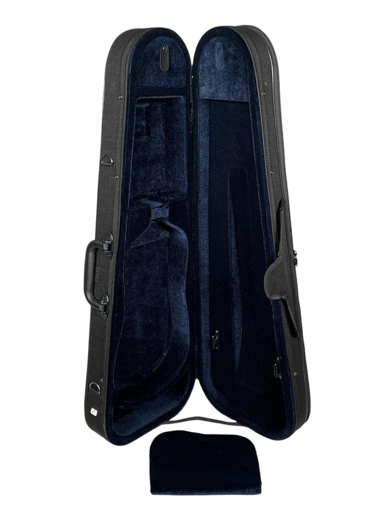Petz Violin Violin Case Triangular Shape with Shoulder Rest Compartment in 7 ...