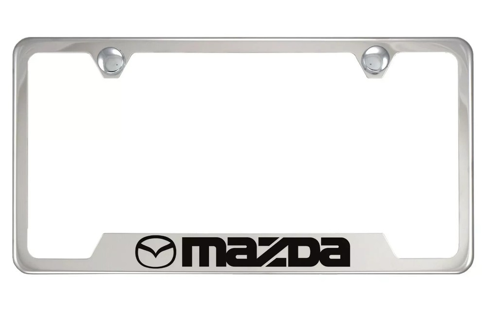 Chrome License Plate Frame for Mazda